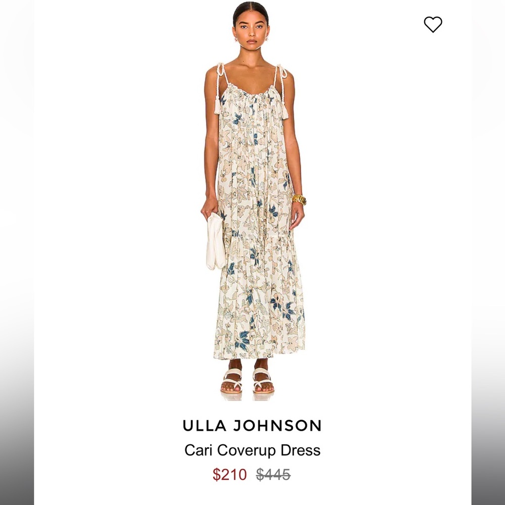 Ulla Johnson Cari Cover Up Maxi Dress new Small